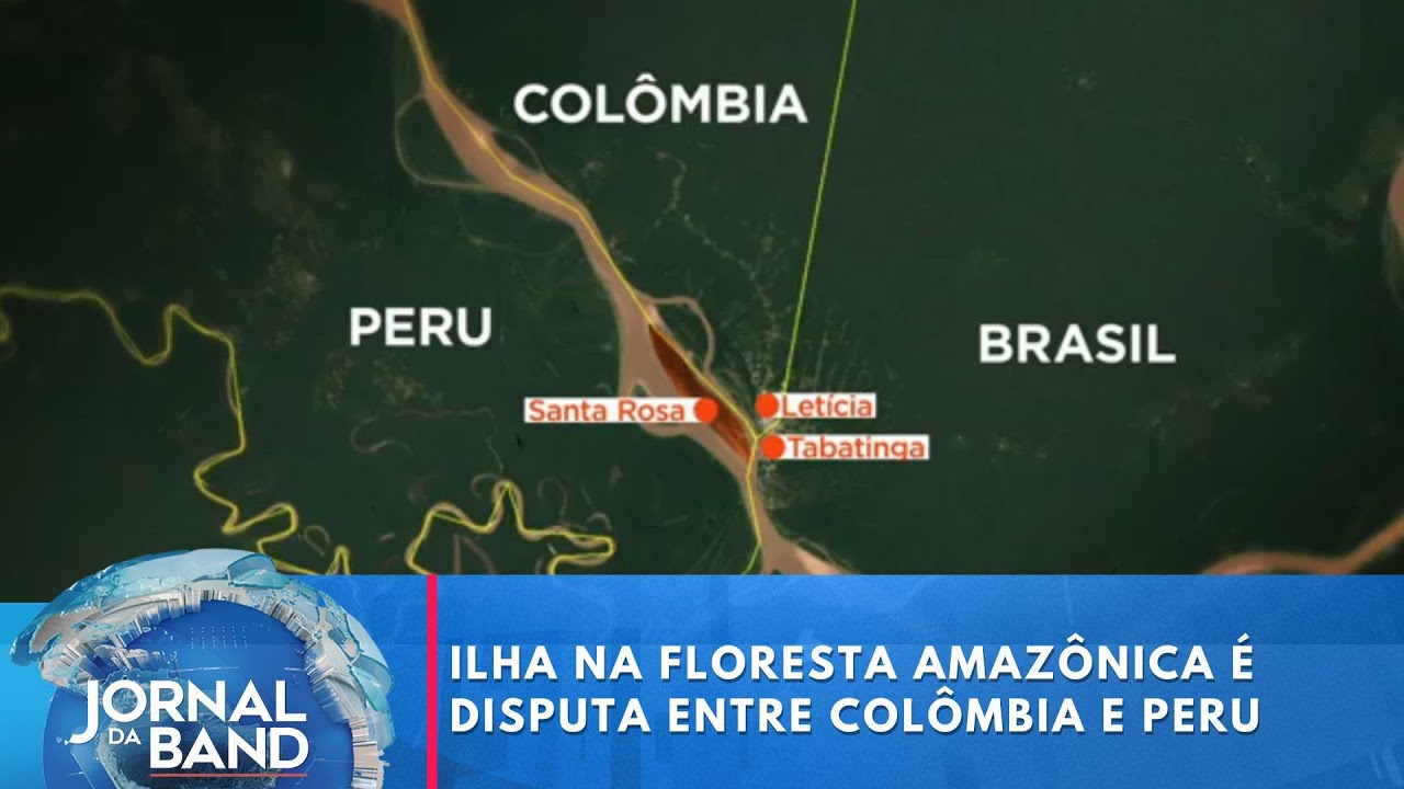 Tensão em disputa de ilha na floresta amazônica entre Colômbia e Peru