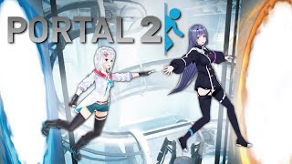 【Portal2】萌エトは2つのポータルを使いこなせるのか！？#04 【 萌実・エトラ / #萌エトの楽屋 】