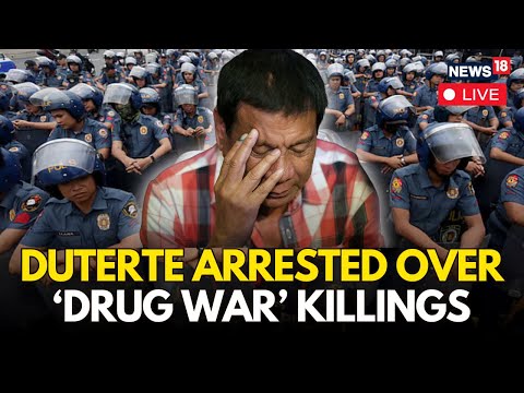 LIVE: Philippines' Ex-President Duterte In Police Custody Over 'Drug War Killings' |ICC Warrant LIVE