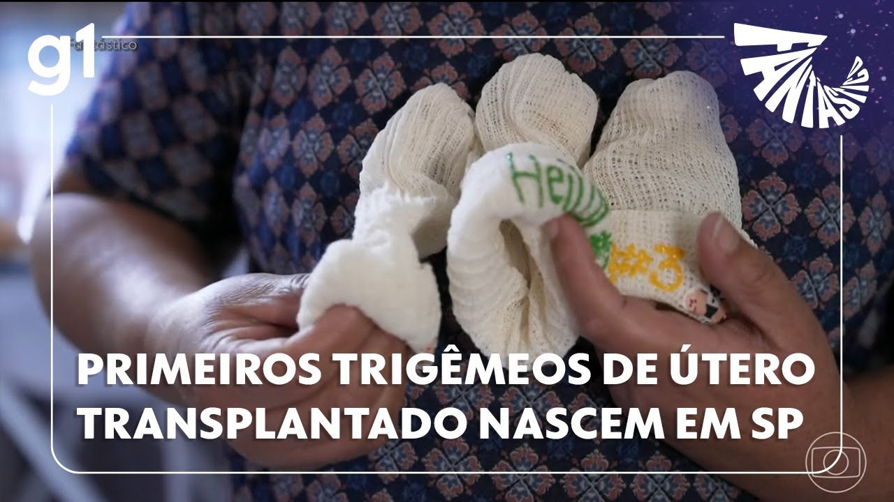 Fantástico: Primeiro caso de trigêmeos nascidos de útero transplantado no mundo é registrado em SP
