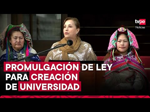 Presidenta Boluarte promulgó ley que crea la Universidad Nacional de Carabaya en Puno