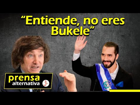 Argentinos increpan a Milei por imitar mal a Bukele…