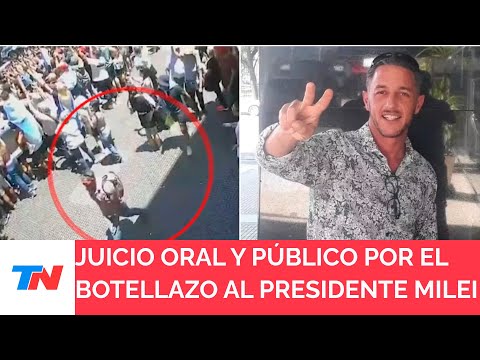 El hombre que le tiró un botellazo a Javier Milei durante la asunción presidencial irá a juicio oral