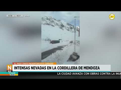 Intensas nevadas en la Cordillera de Mendoza ?N8:00? 18-06-24