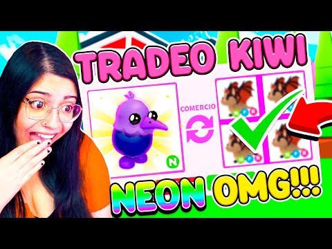 TRADEO *SOLO* KIWI *NEON* por ESTAS NEONES en ADOPT ME!! Roblox SrtaLuly