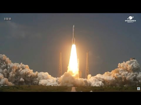 Ariane 6 lifts off from Kourou with 32 satellites for Amazon Leo | AFP