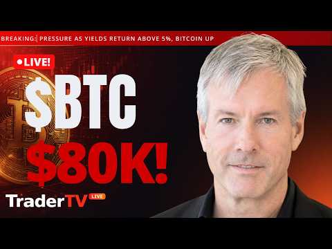 Stocks Under Pressure as $BTC Surges Above $80K, 5% Treasury Yield Returns | Stock Market Live