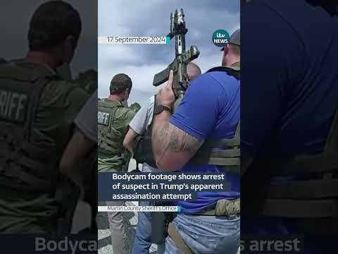Bodycam footage shows arrest of suspect in Trump’s apparent assassination attempt | ITV News