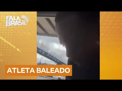 Atleta registra momento em que é baleado durante troca de tiros entre policiais e criminosos no RJ