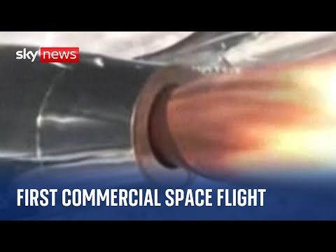 Virgin Galactic launches its first commercial space flight