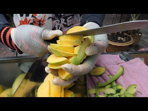 미친속도! 과일 자르기 달인 / crazy speed! amazing fruits cutting skills - thai street food