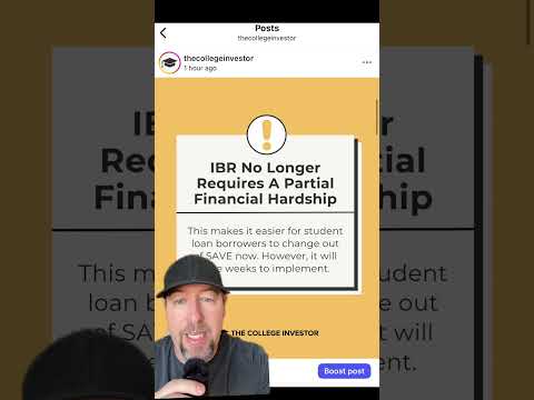 The College Investor | No More IBR Partial Financial Hardship Requirement