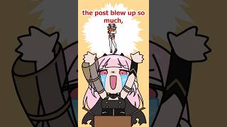 the time my cat went viral #anime #animation #hololive #holoen #vtuber