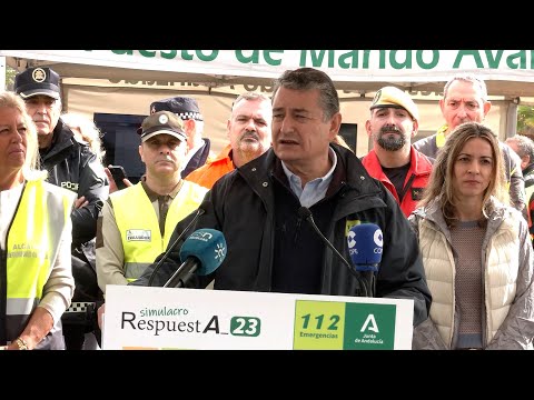 Concluye con éxito el 'RespuestA23', el mayor simulacro de catástrofe del año en Andalucía