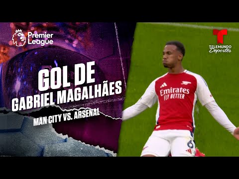 Gabriel adelanta a los Gunners - Manchester City vs. Arsenal | Premier League | Telemundo Deportes