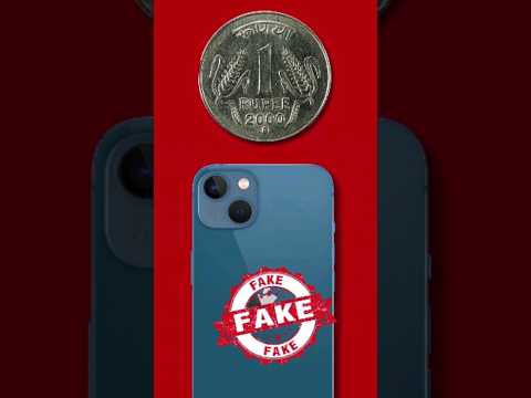 Spot a Fake iPhone in Seconds? 👀 The 1 Rupee Coin Hack You Can't Miss! #iphone#fake#productreview