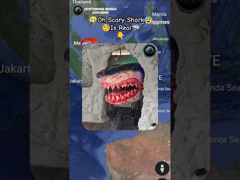 📍🌏Oh I Found A Very Scary Shark 🦈 In Google Earth? #shorts #trending #map #mysteriousworldexplorer