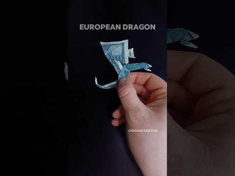 ORIGAMI EUROPEAN DRAGON EASY | DRAGON | DIY PAPER ORIGAMI
