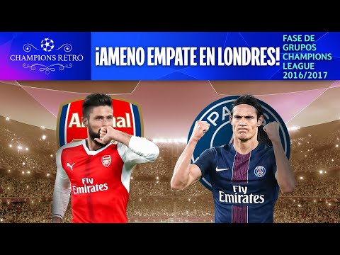 ARSENAL VS. PSG PARTIDO COMPLETO | FASE DE GRUPOS 2016/17 | CHAMPIONS RETRO