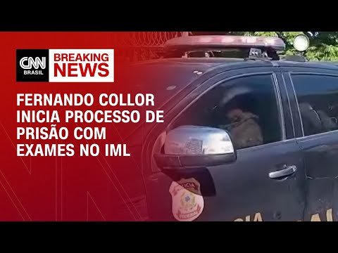 Fernando Collor realiza exames no IML antes de ser levado a presídio em Maceió | BASTIDORES CNN