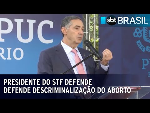 Barroso defende a descriminalização do aborto no dia das mulheres | SBT Brasil (08/03/24)