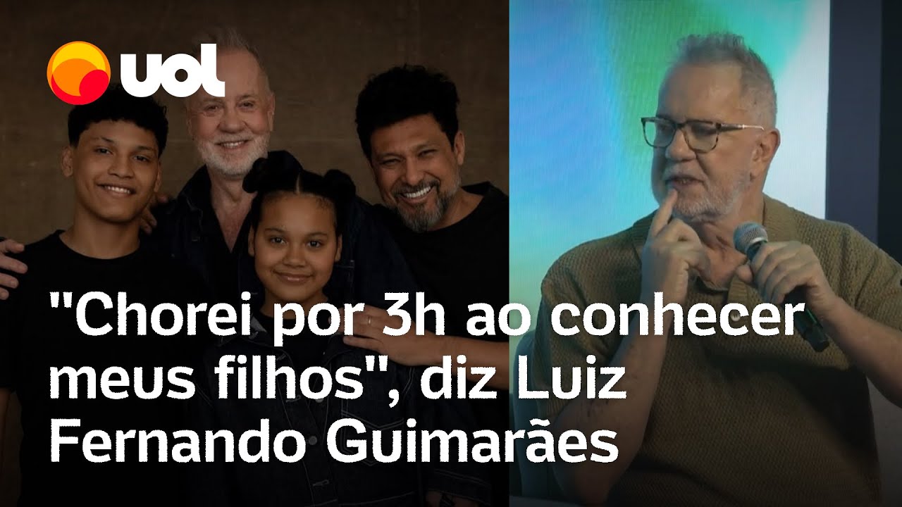 Pai aos 70 anos Luiz Fernando Guimarães se emociona Chorei por 3 horas ao conhecer meus filhos