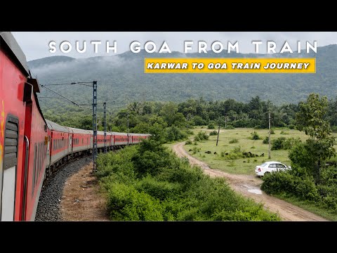 KARWAR To GOA Full Train Journey : 10110 Karwar - Madgaon Express | Behind WDP4D KJM