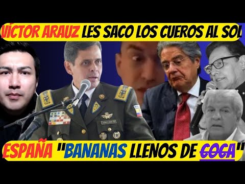 Medio Español “BANANAS llenas de COCA” | Víctor Arauz le dio con todo a Lasso | Caso Villavicencio
