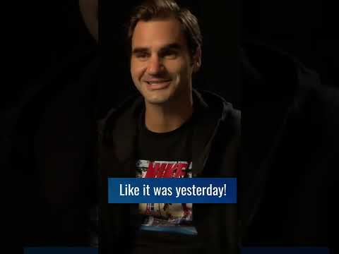 Young Roger Federer As A Ballboy ❤️