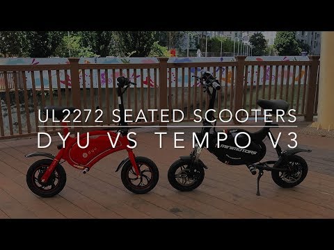 UL2272 Seated Scooter Shootout: DYU vs Tempo V3