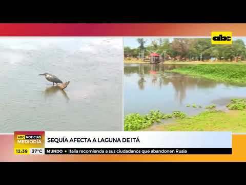 Sequía afecta a laguna de Itá