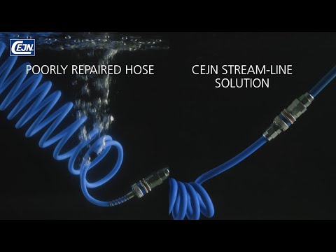 Compressed air optimization - Poorly repaired hoses vs CEJN Stream-Line | CEJN