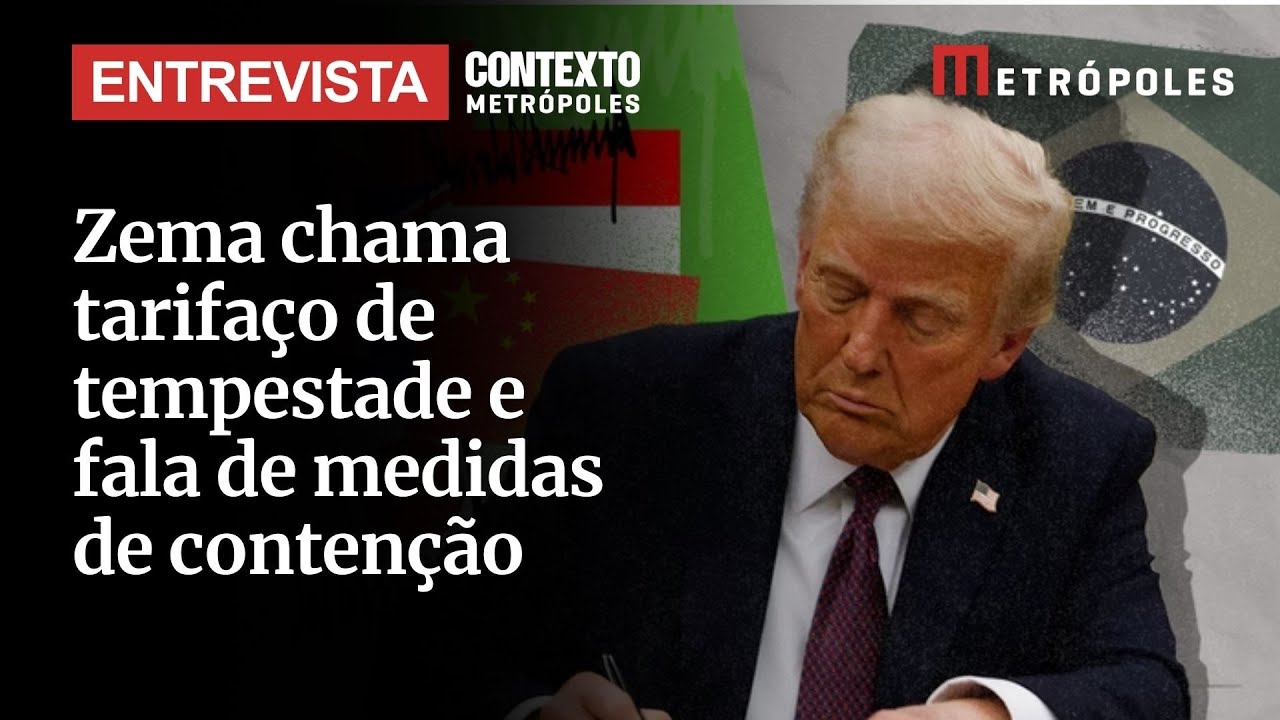 Zema chama tarifaço de tempestade e fala de medidas de contenção Temos R$ 100 mi para empresas