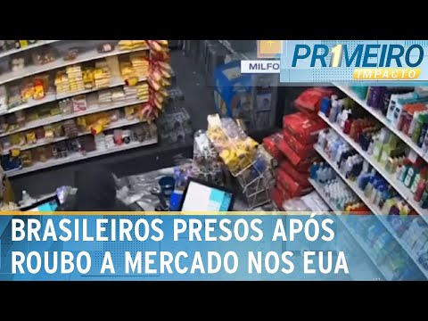 Brasileiros são presos após roubarem mercadinho nos EUA | Primeiro Impacto (18/01/24)