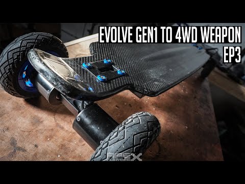 Evolve Skateboards Gen 1 becomes a 4WD Monster! - Episode 3