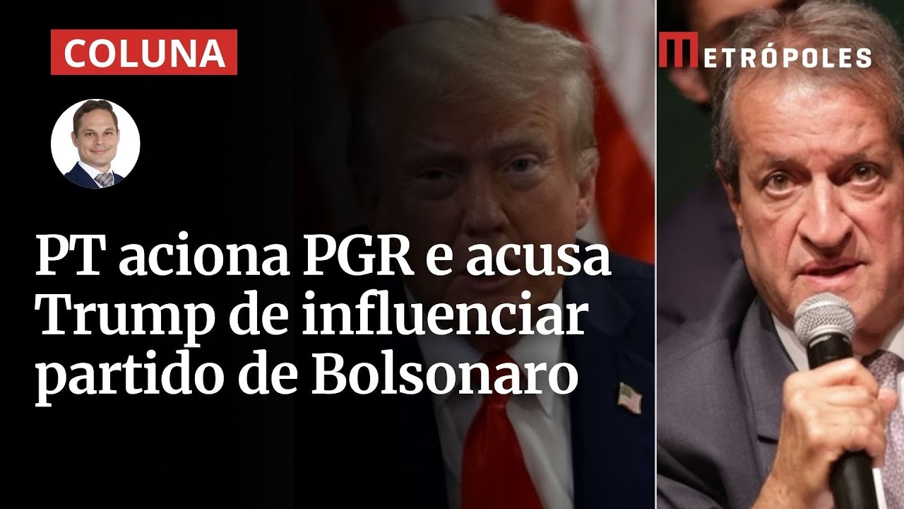 PT aciona PGR e acusa Trump de influenciar partido de Bolsonaro