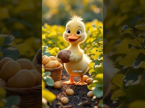 Cute Duckling's Potato Farm #shorts #happy
