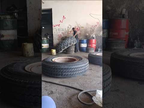 Saudi Arab ka टायर पंचर दुकान इस में🚛🚓🚥 #duet #love #automobile #friday07
