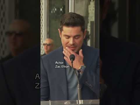 Zac Efron praised the late Matthew Perry during his speech at the Hollywood Walk of Fame