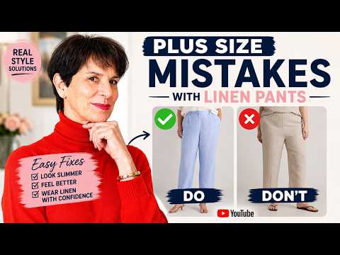 6 Mistakes Plus Size Women Make With Linen Pants: Over 50