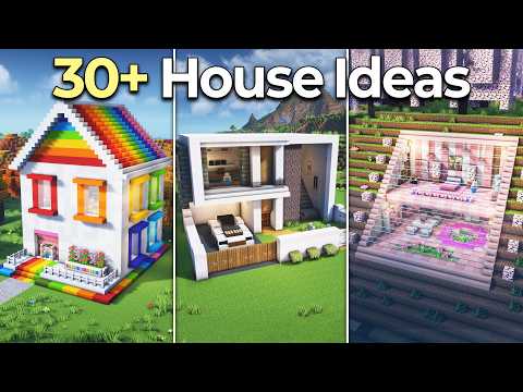 ⛏️ Minecraft: 30+ Ultimate Survival House Compilation 🏠 [추석 기념 마인크래프트 30가지 집짓기 타입랩스 모음]