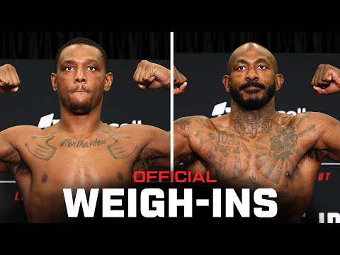 Hill vs Rountree Jr. Weigh-Ins | UFC Baku