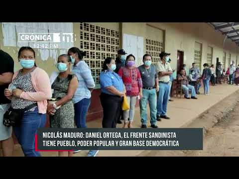 Presidente de Venezuela saluda a Nicaragua