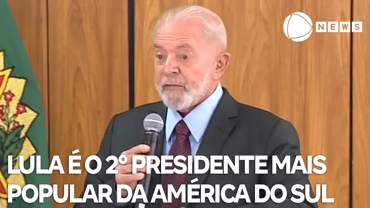 Lula é o segundo presidente mais popular da América do Sul