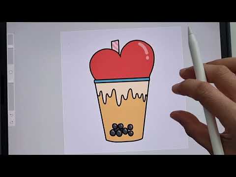 How-to-draw-Bubble-tea-วิธีวาด