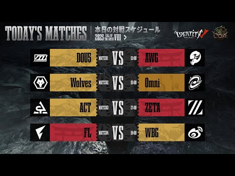 Call Of The Abyss Ⅷ ワールド決勝戦 グループ戦 Day2 (COA Ⅷ )