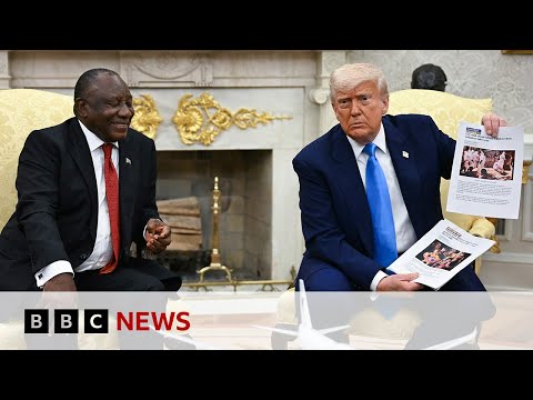 Donald Trump's ‘white genocide’ in South Africa claims fact-checked | BBC News