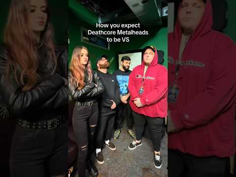 How you expect Deathcore Metalheads to be VS how they are: 😱 #metalhead #metal #emo #meme #kpop