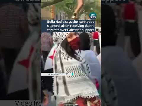 Bella Hadid sent 'hundreds of death threats every day' over #palestine support  #itvnews #gaza
