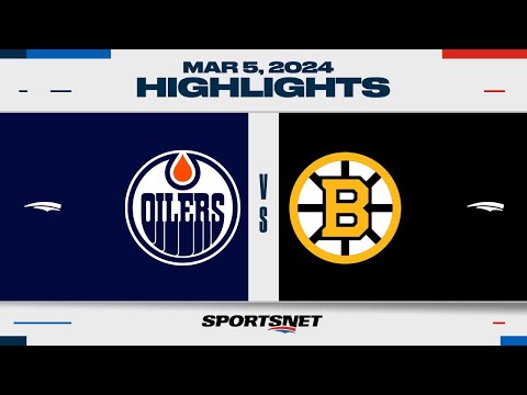 NHL Highlights | Oilers vs. Bruins - March 5, 2024